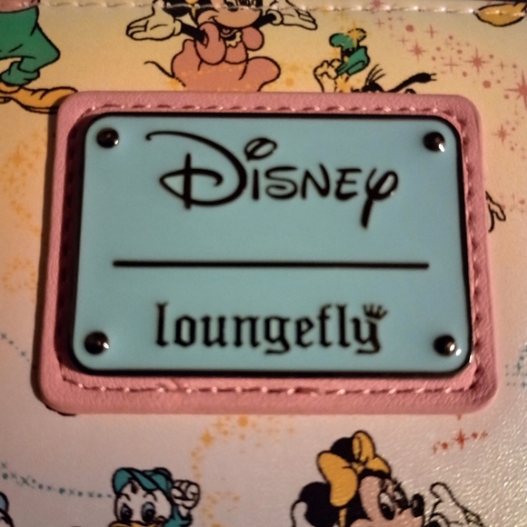 NWOT Loungefly Disney 100 Mickey & Friends Classic  Iridescent Zip around wallet - Picture 10 of 14